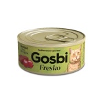 Gosbi Fresko 無穀物貓罐頭 絕育配方 吞拿魚及蘋果 70g (GFTA70) 貓罐頭 貓濕糧 Gosbi 寵物用品速遞