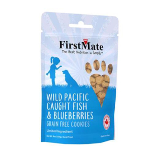 狗小食-FirstMate-無穀物狗小食-海魚藍莓曲奇-226g-FirstMate-寵物用品速遞