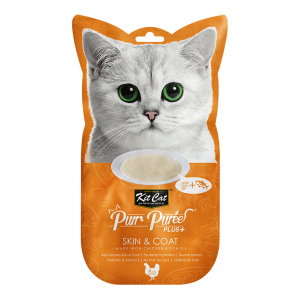 貓小食-Kit-Cat-Purr-Puree-Plus-養生雞肉醬-皮膚護理-60g-KC-3222-Kit-Cat-寵物用品速遞