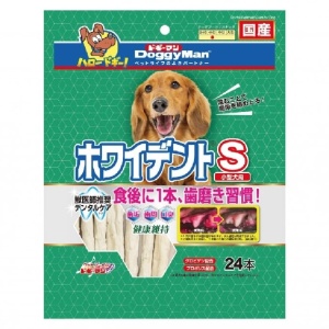 狗小食-日本DoggyMan-小型犬狗小食-白色潔齒棒-24本-DoggyMan-寵物用品速遞