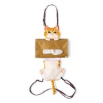 主人生活用品雜貨-日本FELISIMO-貓咪紙巾盒套-902-茶色虎斑-貓咪精品-寵物用品速遞