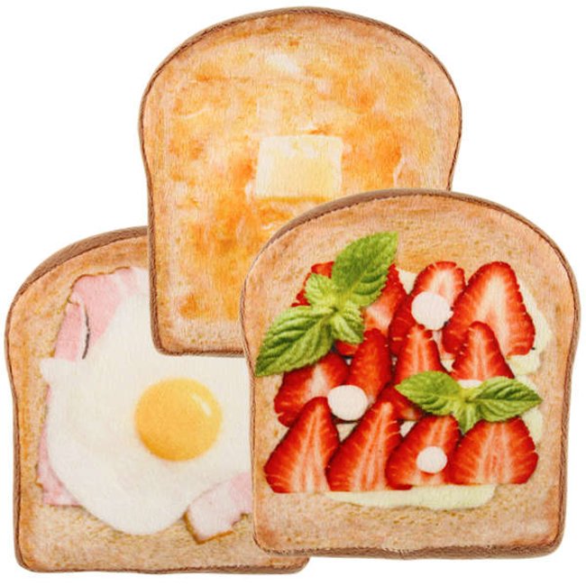 日本Wan Wan Breakfast 狗狗玩具 煙肉太陽蛋厚多士 一個入 (圖片7)