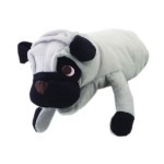 日本Bonbi ILOVEPETS Animal Mitten LoveDog 狗狗手偶玩具 灰黑八哥犬 一個入 狗玩具 Bonbi ILOVEPETS  ボンビアルコン 寵物用品速遞
