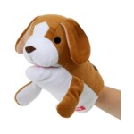 日本Bonbi ILOVEPETS Animal Mitten LoveDog 狗狗手偶玩具 啡白比高犬 一個入 狗玩具 Bonbi ILOVEPETS  ボンビアルコン 寵物用品速遞