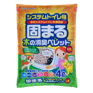 貓砂-木貓砂-日本Hitachi-凝固消臭大粒木貓砂-4L-木貓砂-寵物用品速遞