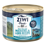 ZiwiPeak 貓罐頭 鯖魚及羊肉配方 Mackerel & Lamb 185g (CCML185) 貓罐頭 貓濕糧 ZiwiPeak 寵物用品速遞