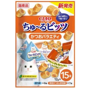 CIAO-貓零食-日本750億個乳酸菌零食粒-雞肉及魚味-12g-15袋入-橙-CS-180-CIAO-INABA-貓零食-寵物用品速遞