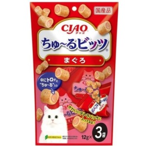 CIAO-貓零食-日本軟心零食粒-金槍魚味-12g-3袋入-紅-CS-171-CIAO-INABA-貓零食-寵物用品速遞