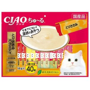 CIAO-貓零食-日本肉泥餐包-雞肉扇貝混合海鮮味-14g-40本入-橙-SC-133-CIAO-INABA-貓零食-寵物用品速遞