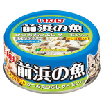 日本INABA 前浜の魚 貓罐頭 鰹魚+三文魚 115g (IWF-145) 貓罐頭 貓濕糧 CIAO INABA 寵物用品速遞