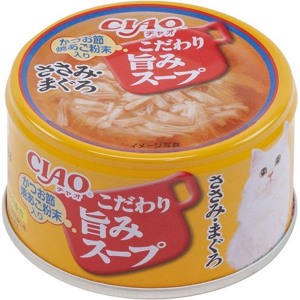 貓罐頭-貓濕糧-日本CIAO-旨みスープ-貓罐頭-雞肉-金槍魚-80g-紅-A-181-CIAO-INABA-寵物用品速遞