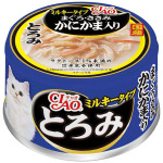 CIAO 日本貓罐頭 白湯金槍魚+雞肉+蟹柳 80g (藍黑) (A-112) 貓罐頭 貓濕糧 CIAO INABA 寵物用品速遞