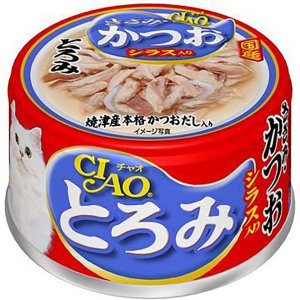 貓罐頭-貓濕糧-CIAO-日本貓罐頭-とろみ-金槍魚-鰹魚-白飯魚-80g-紅藍-A-45-CIAO-INABA-寵物用品速遞