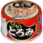 CIAO 日本貓罐頭 濃湯雞肉+金槍魚+蟹柳 80g (紅黑) (A-43) 貓罐頭 貓濕糧 CIAO INABA 寵物用品速遞