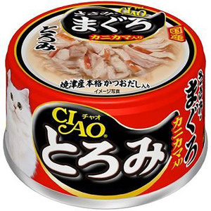 貓罐頭-貓濕糧-CIAO-日本貓罐頭-とろみ-雞肉-金槍魚-蟹柳-80g-紅黑-A-43-CIAO-INABA-寵物用品速遞