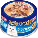 CIAO 日本貓罐頭 近海 鰹魚 80g (A-94) (TBS) 貓罐頭 貓濕糧 CIAO INABA 寵物用品速遞