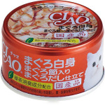 CIAO 日本貓罐頭 白身金槍魚+金槍魚節 85g (紅) (A-87) 貓罐頭 貓濕糧 CIAO INABA 寵物用品速遞