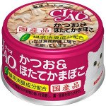 CIAO 日本貓罐頭 鰹魚+扇貝 85g (紫紅) (A-13) 貓罐頭 貓濕糧 CIAO INABA 寵物用品速遞