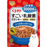CIAO 貓糧 日本3000億個乳酸菌 鰹魚+扇貝 200g (藍) (P-253) 貓糧 貓乾糧 CIAO INABA 寵物用品速遞