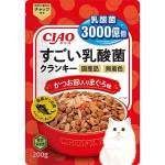 CIAO 貓糧 日本3000億個乳酸菌 鰹魚+金槍魚 200g (紅) (P-251) 貓糧 貓乾糧 CIAO INABA 寵物用品速遞