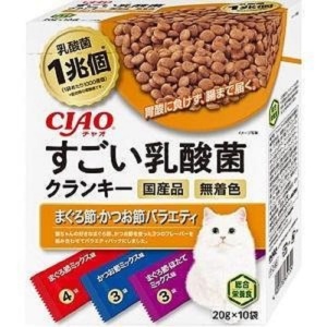 貓糧-日本CIAO-貓糧-1兆個乳酸菌-金槍魚-鰹魚雜錦-20g-10袋入-橙-P-248-CIAO-INABA-寵物用品速遞