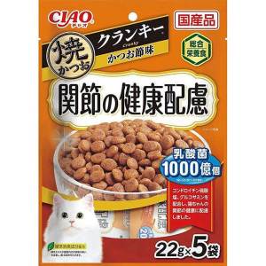 貓糧-CIAO-貓糧-日本燒鰹魚貓糧-關節健康配慮-鰹魚-22g-5袋入-橙-P-199-CIAO-INABA-寵物用品速遞