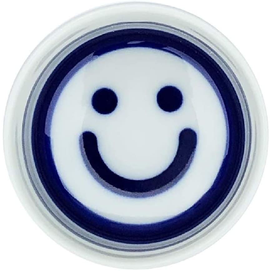 日本清酒杯 日本直送 豬口杯 蛇の目微笑臉Smiley 1個入 (圖片3)