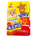 日本Mio三才 特選去毛球貓糧 成貓專用混合魚味 2.7kg (黃色) 貓糧 貓乾糧 Mio三才 寵物用品速遞