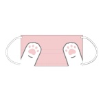富士貓之王樣 獨立包裝口罩 一盒50個 (粉白貓爪) - 清貨優惠 生活用品超級市場 抗疫用品