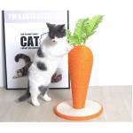 劍麻貓爬柱 玩具嚴選 可愛紅蘿蔔造型 一個 貓玩具 貓抓板 貓爬架 寵物用品速遞