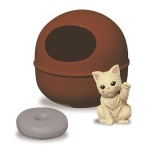 日本直送 貓公仔擺設 啡色扭蛋貓屋連咕 生活用品超級市場 貓咪精品