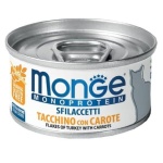 Monge 貓罐頭 單一蛋白系列 火雞蘿蔔 80g (MO7191) 貓罐頭 貓濕糧 Monge 寵物用品速遞
