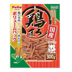 Petio 狗小食 日本產濃郁蒸雞條 高纖蔬菜 300g (90501079) 狗小食 Petio 寵物用品速遞