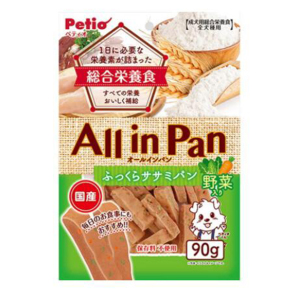 Petio-日本產-綜合營養-鬆軟蔬菜雞胸肉麵包條-90g-90502548-Petio-寵物用品速遞