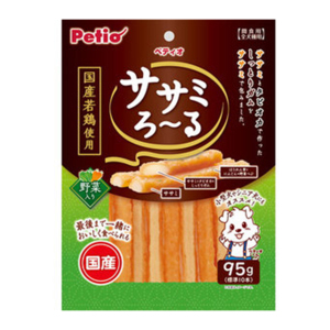 Petio-日本產-低脂雞胸肉高纖蔬菜卷-膠原蛋白-皮毛關節健康-95g-90502667-Petio-寵物用品速遞