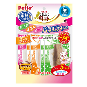 Petio-鮮廚Petio-鮮廚蒸鰹魚-雞胸肉-吞拿魚組合裝-牛磺酸-1片x5袋-90602325-Petio-寵物用品速遞