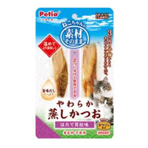 Petio-貓小食-原汁原味-扇貝味蒸鰹魚-牛磺酸-2P-90602680-Petio-寵物用品速遞