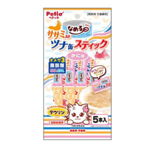 Petio-吞拿魚-蟹肉-雞胸肉貓濕糧條-牛磺酸-DHA-EPA-5支裝-90602684-Petio-寵物用品速遞