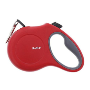 Petio-自動伸縮紅色拖帶-M-犬用-91602080-狗衣飾-雨衣-狗帶-寵物用品速遞