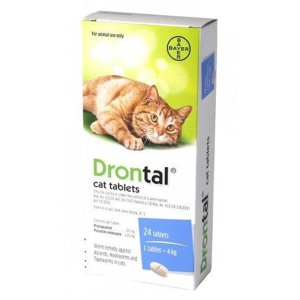 貓咪保健用品-Drontal-Cat-杜蟲丸-8粒-貓用-杜蟲殺蚤用品-寵物用品速遞