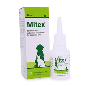 貓犬用清潔美容用品-Mitex-Ear-drops-and-cutaneous-suspension-20ml-耳朵護理-寵物用品速遞