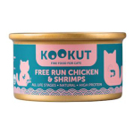 KOOKUT 貓罐頭 天然放養雞鮮蝦 70g (WCKUCW1008310) 貓罐頭 貓濕糧 KOOKUT 寵物用品速遞