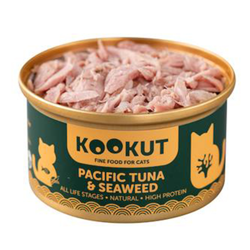 KOOKUT 貓罐頭 天然太平洋吞拿魚海藻 70g (WCKUCW1010429) (圖片3)
