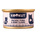 KOOKUT 天然貓罐 太平洋吞拿魚蜆仔肉 70g (WCKUCW1010412) 貓罐頭 貓濕糧 KOOKUT 寵物用品速遞