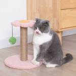 可愛造型貓抓柱玩具 粉紅花花 一個 貓咪玩具 貓抓板 貓爬架 寵物用品速遞