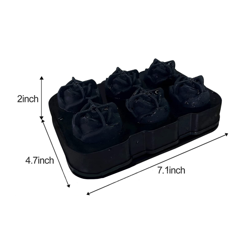 玫瑰花形冰模 六粒裝 (顏色隨機) (圖片3)