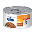 Hill's 貓罐頭 處方糧 c/d 泌尿系統護理及減壓配方 雞肉和燴蔬菜 2.9oz (3387) 貓罐頭 貓濕糧 Hills 寵物用品速遞
