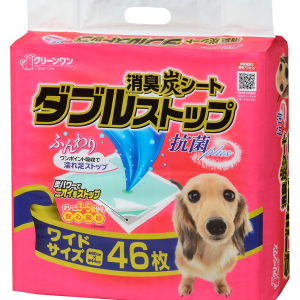 狗尿墊-日本Clean-One-消臭炭雙層吸收-抗菌Plus-寵物尿墊-狗尿墊-狗尿片-60x44-M碼-46枚入-紅-狗狗-寵物用品速遞