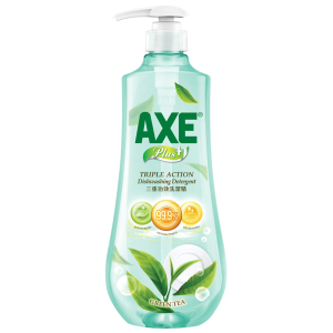 生活用品超級市場-AXE-Plus-三重功效洗潔精-Triple-Action-Dishwashing-Detergent-綠茶-Green-Tea-1kg-11411008010048-洗衣用品-寵物用品速遞