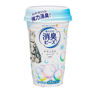 unicharm消臭大師-日本unicharm貓砂盤消臭珠-藍色肥皂味-450ml-貓砂盤用消臭用品-寵物用品速遞